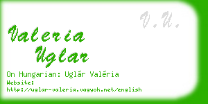 valeria uglar business card