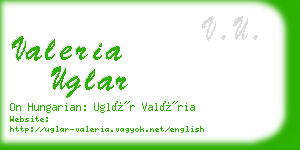 valeria uglar business card